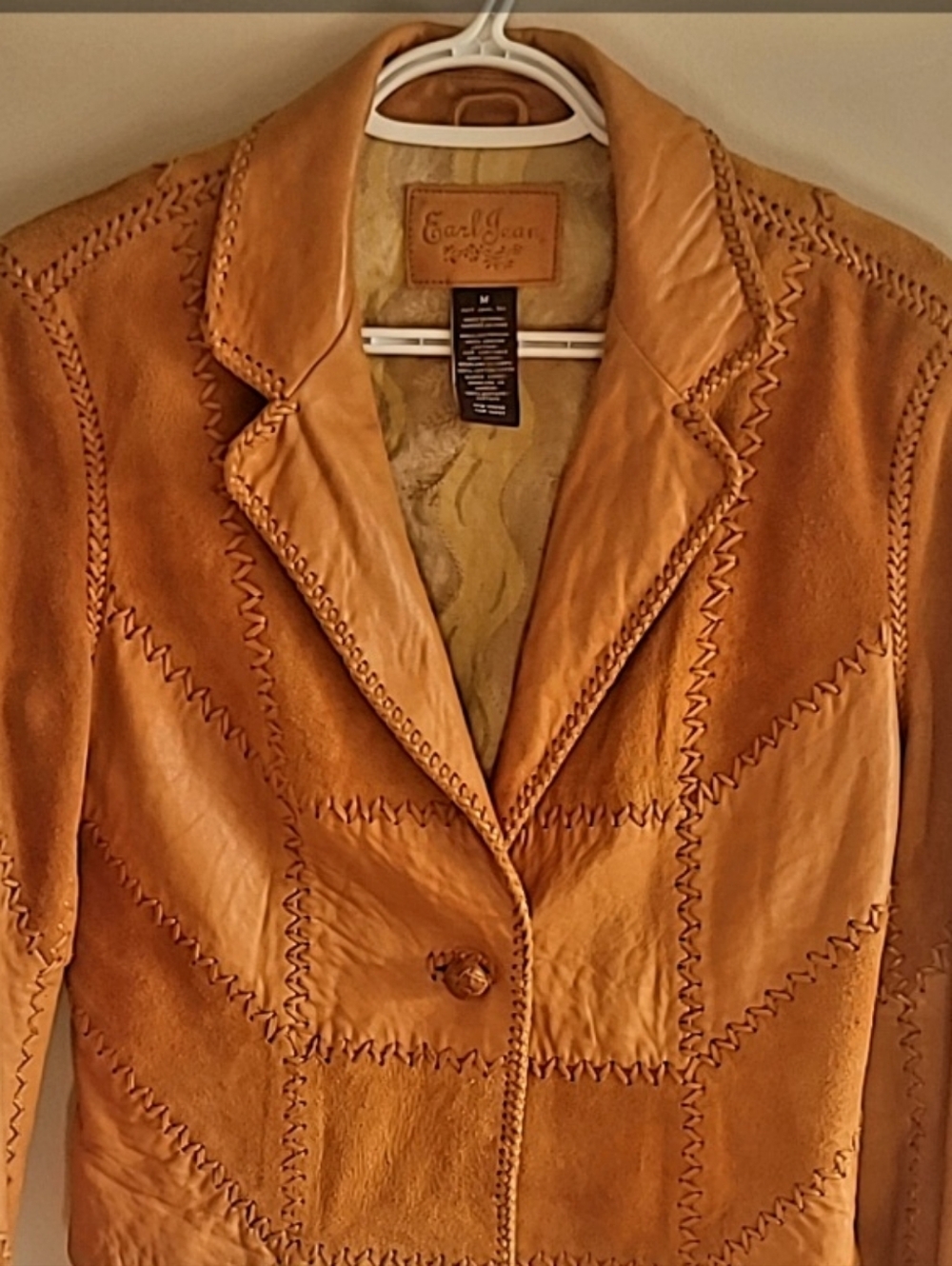 Earl Jean Vintage 1970's Genuine Leather Jacket